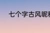 七个字古风昵称 好听的古风网名