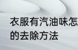 衣服有汽油味怎么去除 衣服有汽油味的去除方法