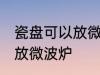 瓷盘可以放微波炉吗 瓷盘到底能不能放微波炉