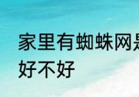 家里有蜘蛛网是吉是凶 家里有蜘蛛网好不好