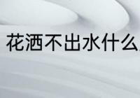 花洒不出水什么原因 花洒为何不出水