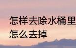 怎样去除水桶里的青苔 水桶里的青苔怎么去掉
