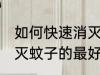 如何快速消灭蚊子的最好方法 快速消灭蚊子的最好方法