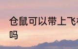 仓鼠可以带上飞机吗 仓鼠能带上飞机吗