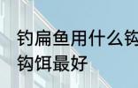 钓扁鱼用什么钩饵最好 钓扁鱼用哪种钩饵最好