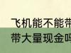 飞机能不能带大额现金 国内乘飞机可带大量现金吗