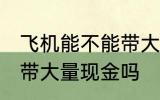 飞机能不能带大额现金 国内乘飞机可带大量现金吗