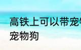 高铁上可以带宠物狗吗 高铁上能否带宠物狗